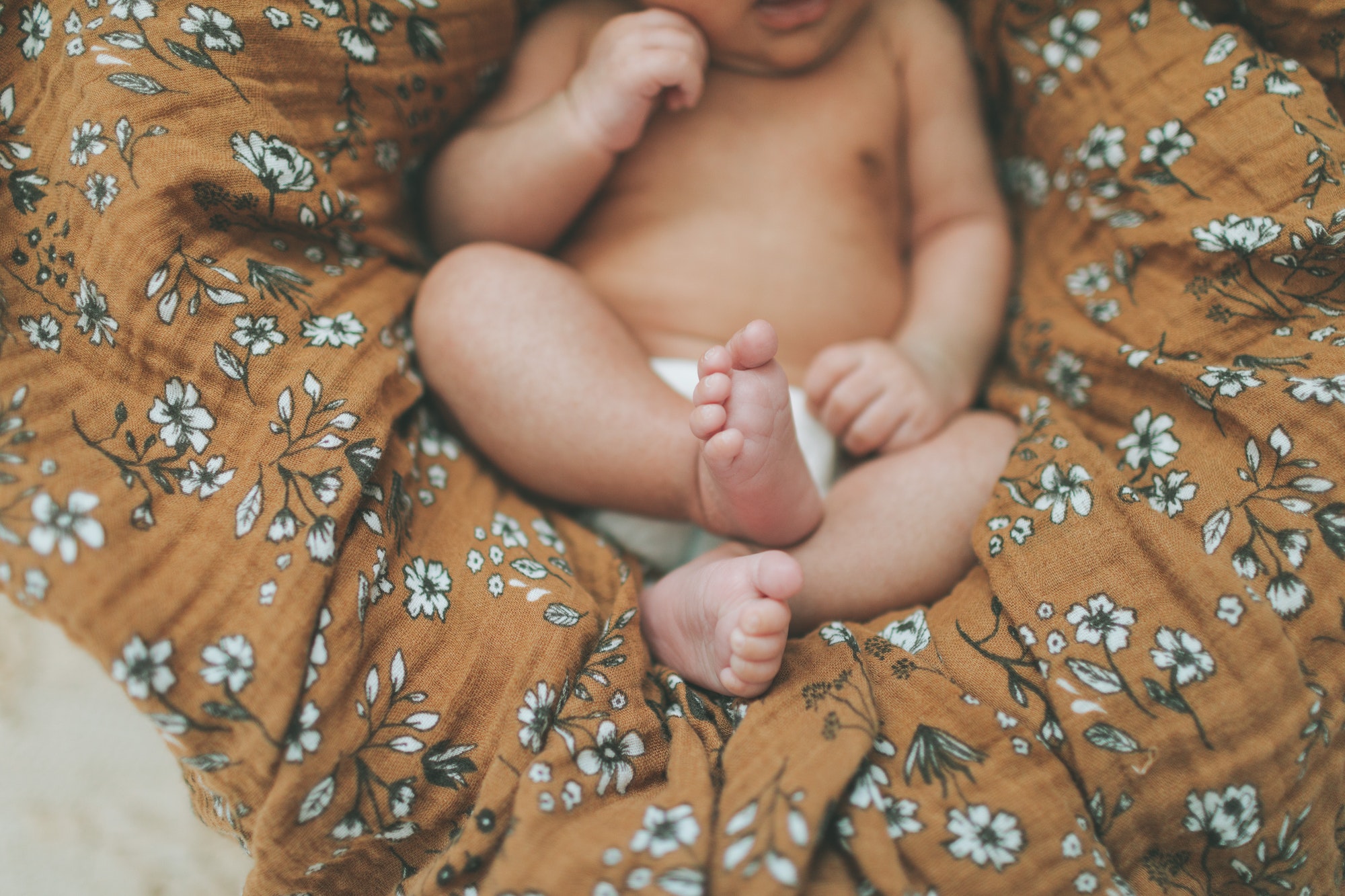 Adorable baby feet.